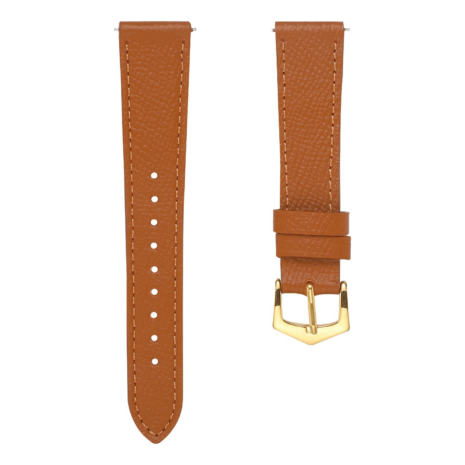 For Huawei Watch GT 3 Pro 43mm Samsung Galaxy Watch4 Classic 42mm 46mm 20mm Genuine Leather Watch Strap Metal Pin Buckle Wristband Replacement