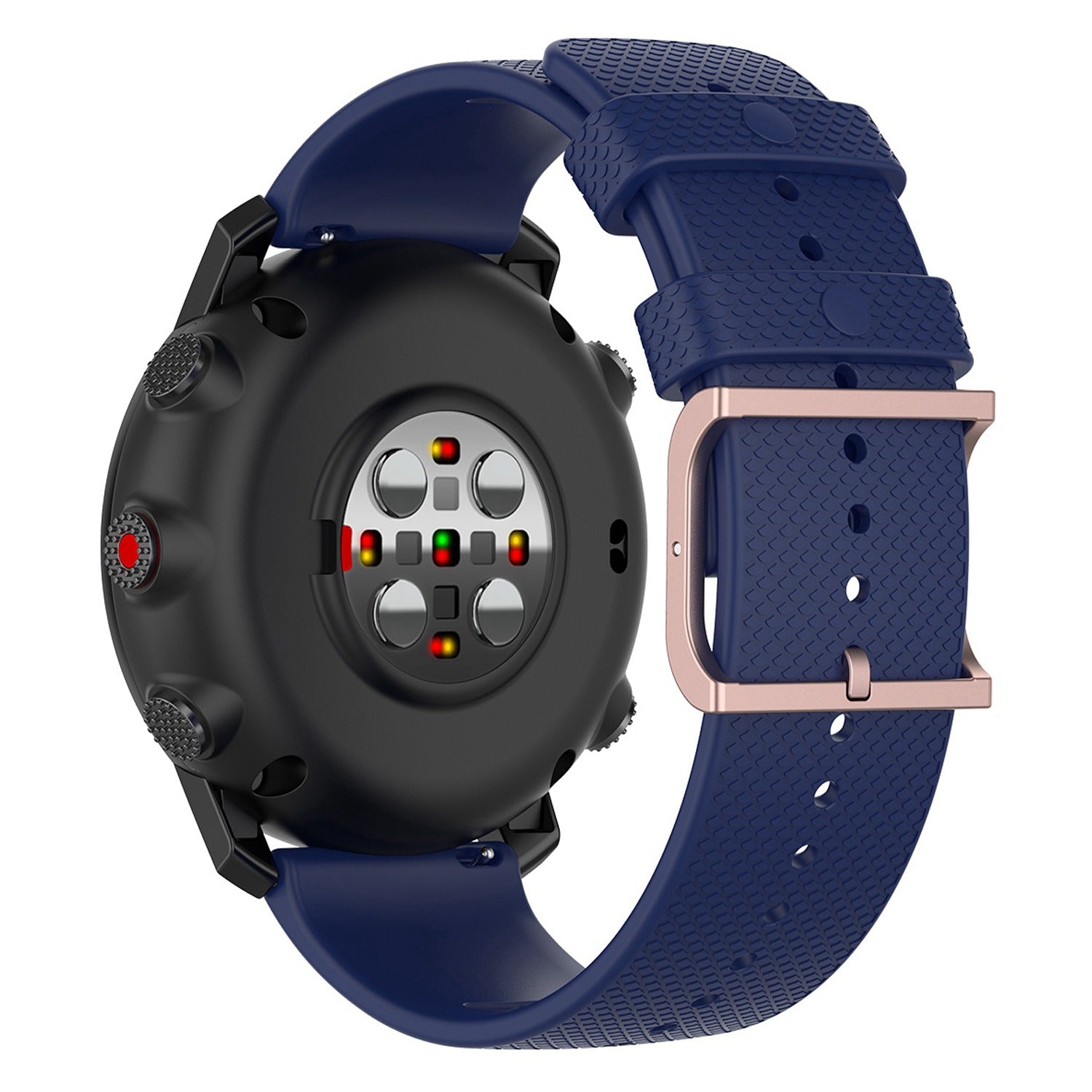 For Polar Grit X Grit X Pro Vantage M Vantage M2 22mm Dots Design Square Buckle Watch Strap Silicone Wrist Band Replacement