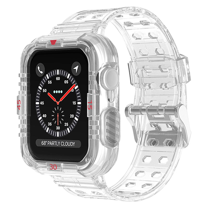 For Apple Watch Series 9 8 7 41mm SE (2023) SE SE (2022) 6 5 4 40mm 3 2 1 38mm Replacement Smart Watch Strap Double Pin Buckle Wrist Band
