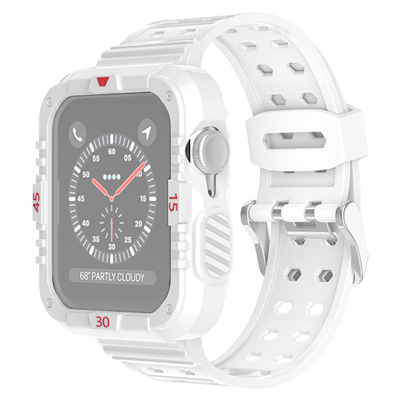 For Apple Watch Series 9 8 7 41mm SE (2023) SE SE (2022) 6 5 4 40mm 3 2 1 38mm Replacement Smart Watch Strap Double Pin Buckle Wrist Band