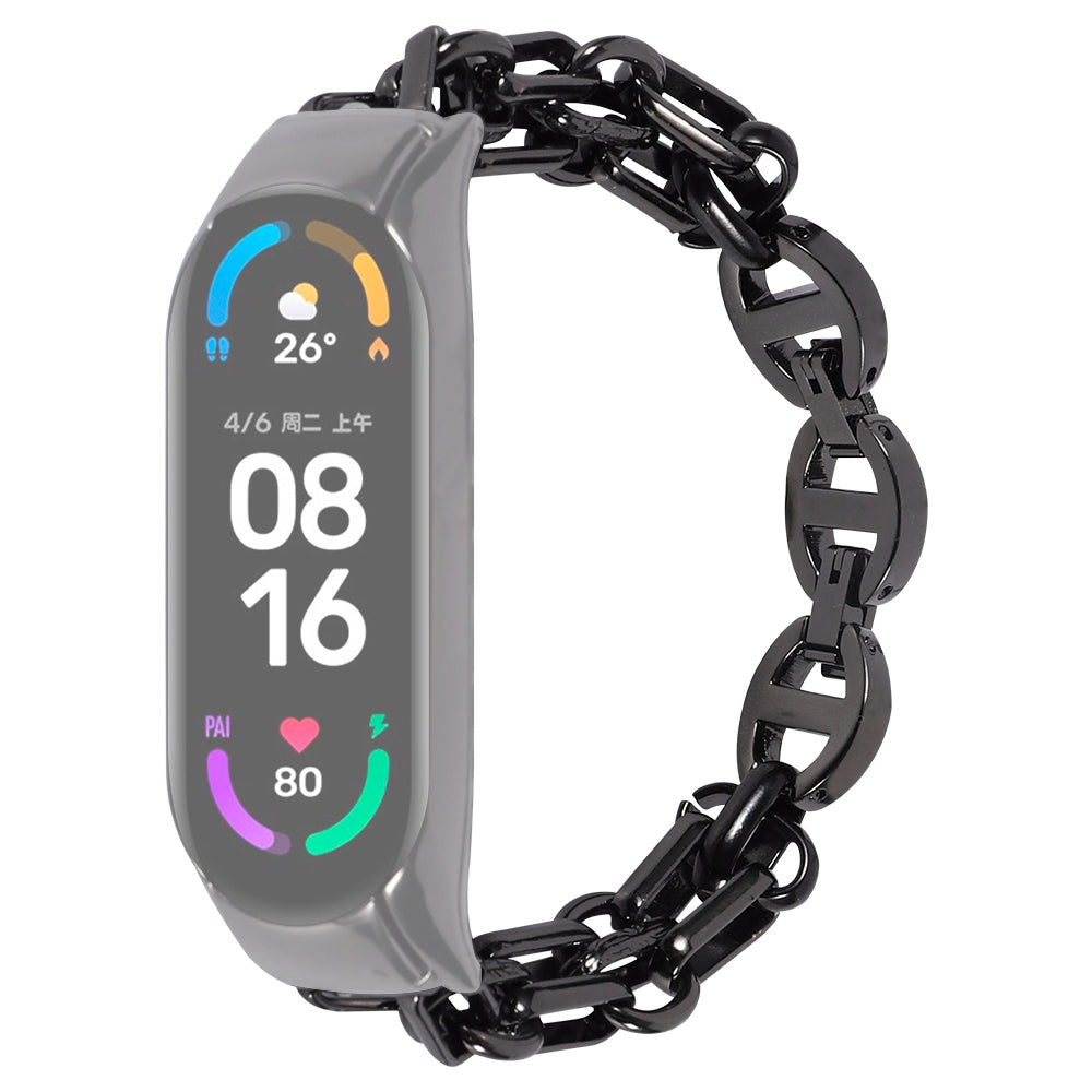 For Xiaomi Mi Band 3 4 Stylish Hollow-out Watch Band Bracelet Stainless Steel Replacement Wrist Strap