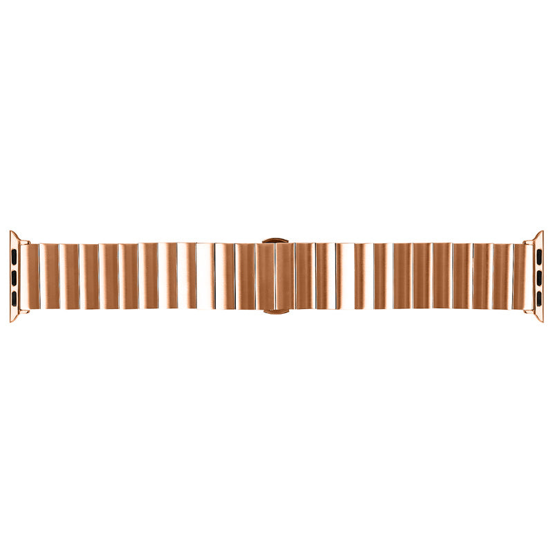 For Apple Watch Series 9 8 7 41mm SE (2023) SE SE (2022) 6 5 4 40mm 3 2 1 38mm Anti-scratch Stainless Steel Buckle Design Smart Watch Band Wrist Strap