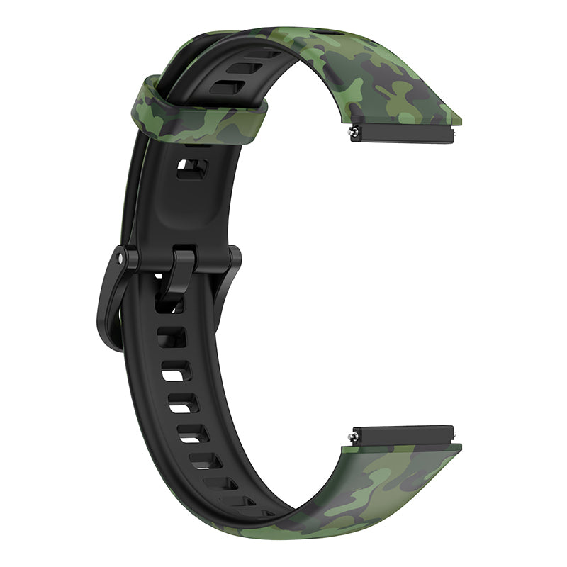 Pattern Printing Watch Strap for Huawei Band 7 Adjustable TPU Wrist Band Replacement Bracelet