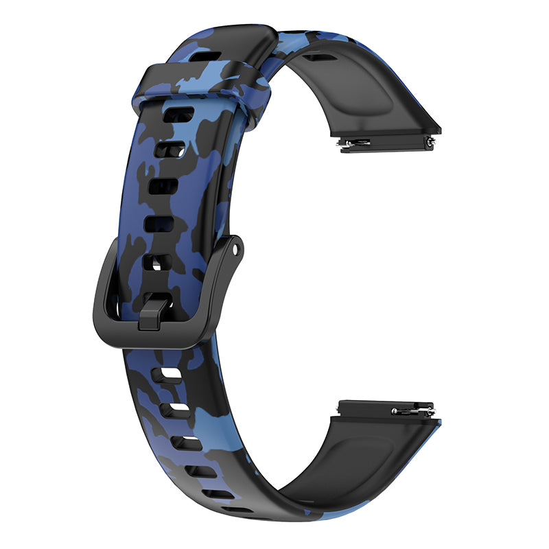 Pattern Printing Watch Strap for Huawei Band 7 Adjustable TPU Wrist Band Replacement Bracelet