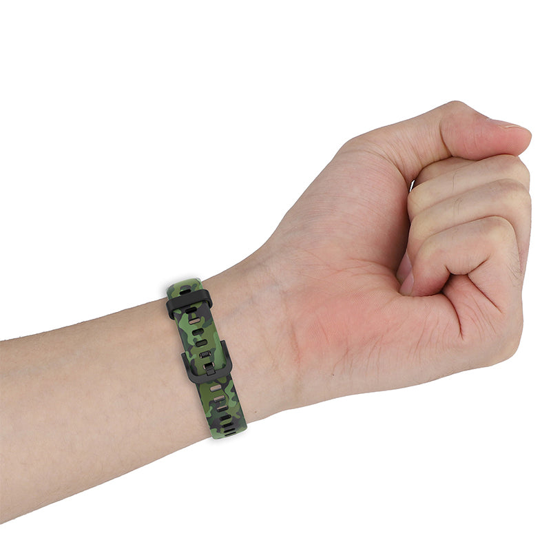 Pattern Printing Watch Strap for Huawei Band 7 Adjustable TPU Wrist Band Replacement Bracelet