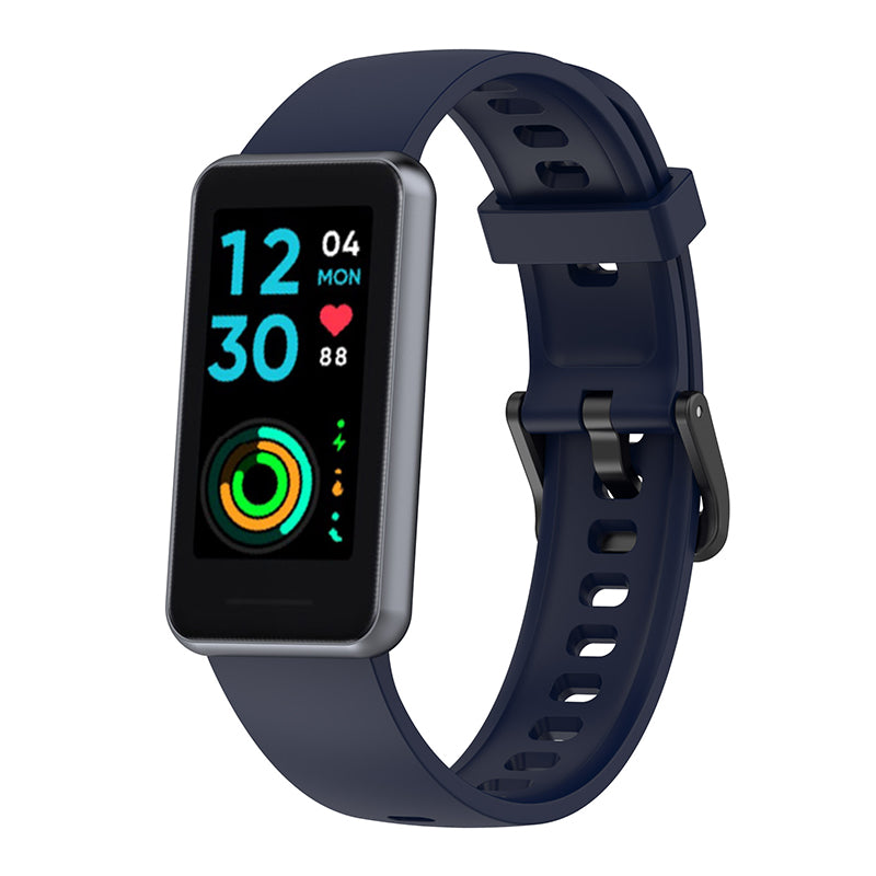 Soft Silicone Smart Watch Band for Realme Band 2 Adjustable Pin Buckle Wrist Strap Replacement