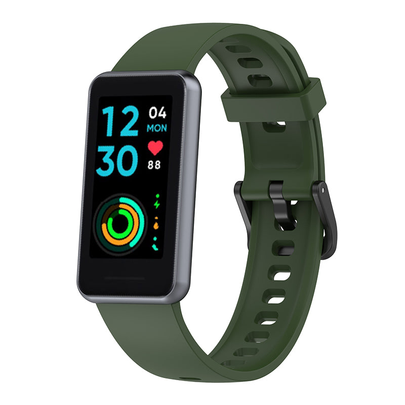 Soft Silicone Smart Watch Band for Realme Band 2 Adjustable Pin Buckle Wrist Strap Replacement