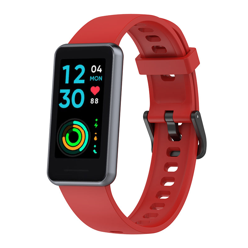 Soft Silicone Smart Watch Band for Realme Band 2 Adjustable Pin Buckle Wrist Strap Replacement