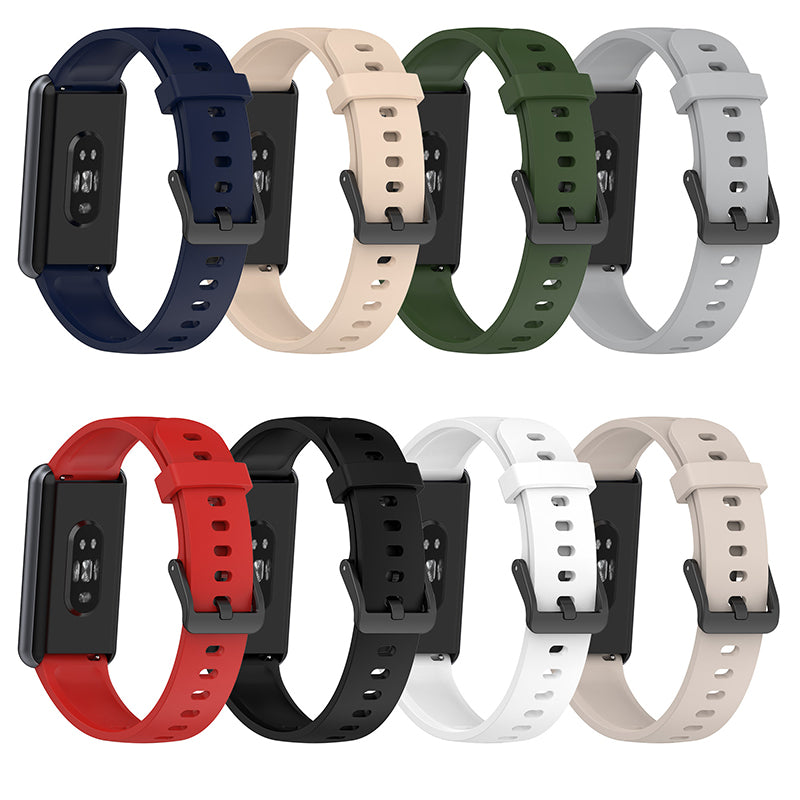 Soft Silicone Smart Watch Band for Realme Band 2 Adjustable Pin Buckle Wrist Strap Replacement
