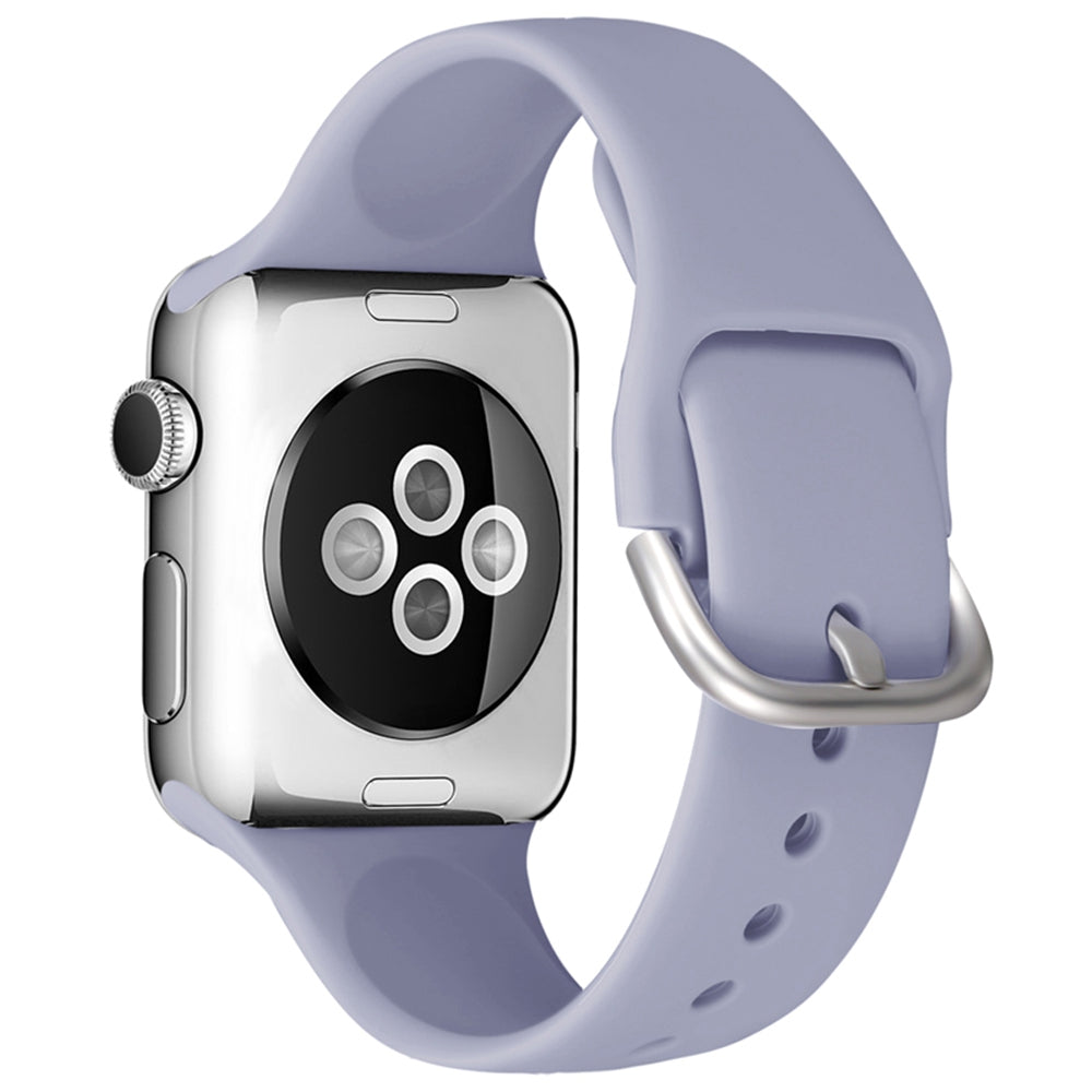 For Apple Watch Ultra 2 49mm Series 9 45mm SE (2023) 44mm Ultra 49mm Series 8 45mm 7 45mm 6 5 4 SE 44mm SE (2022) 44mm 3 2 1 42mm Silicone Watch Strap Adjustable Pin Buckle Wrist Band Replacement