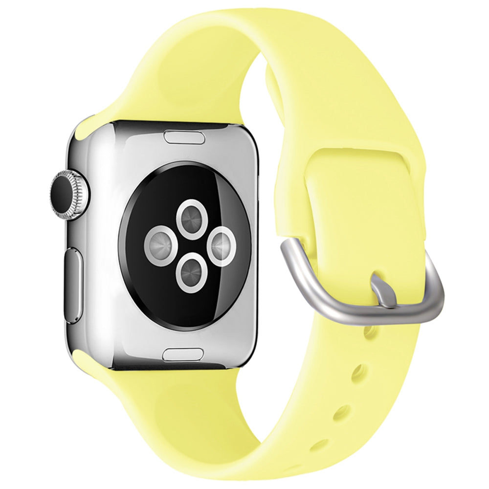 For Apple Watch Ultra 2 49mm Series 9 45mm SE (2023) 44mm Ultra 49mm Series 8 45mm 7 45mm 6 5 4 SE 44mm SE (2022) 44mm 3 2 1 42mm Silicone Watch Strap Adjustable Pin Buckle Wrist Band Replacement