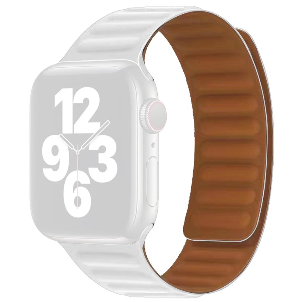 For Apple Watch Series 9 8 7 41mm 6 5 4 SE (2023) SE(2022) SE 40mm 3 2 1 38mm Dual Color Silicone Watch Strap Magnetic Adjustable Wrist Band