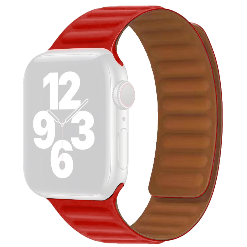 For Apple Watch Series 9 8 7 41mm 6 5 4 SE (2023) SE(2022) SE 40mm 3 2 1 38mm Dual Color Silicone Watch Strap Magnetic Adjustable Wrist Band