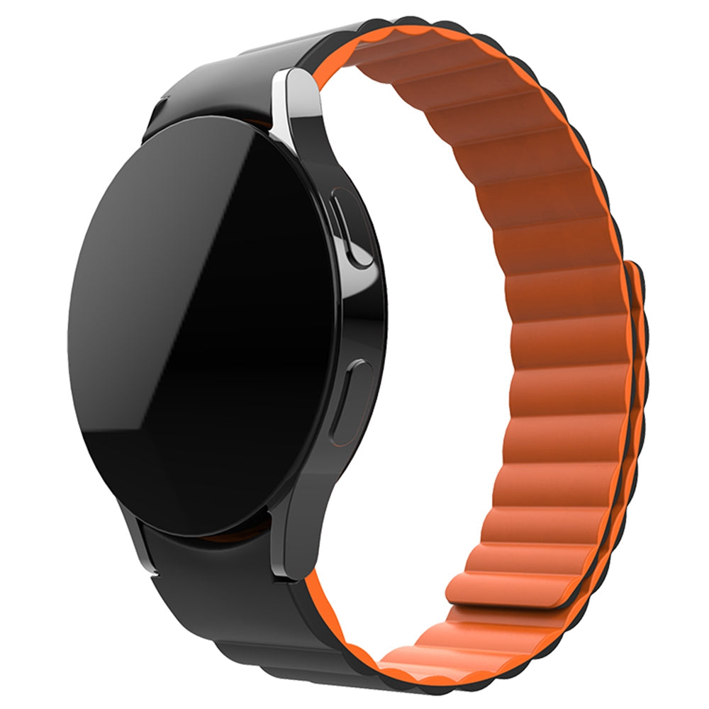 For Samsung Galaxy Watch6 40mm 44mm Watch6 Classic 43mm 47mm Watch 5 40mm 44mm 5 Pro 45mm Watch4 40mm 44mm Magnetic Adsorption Silicone Watch Band Replacement Wrist Strap