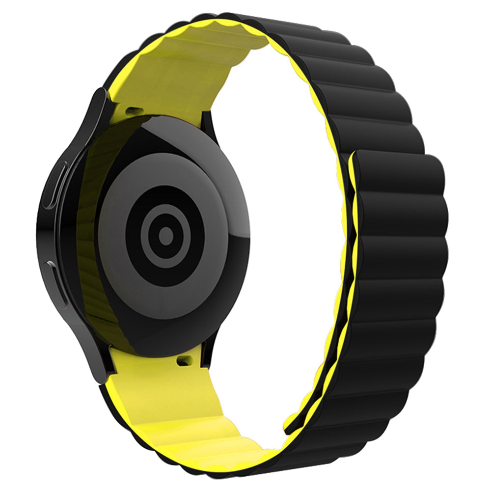 For Samsung Galaxy Watch6 40mm 44mm Watch6 Classic 43mm 47mm Watch 5 40mm 44mm 5 Pro 45mm Watch4 40mm 44mm Magnetic Adsorption Silicone Watch Band Replacement Wrist Strap