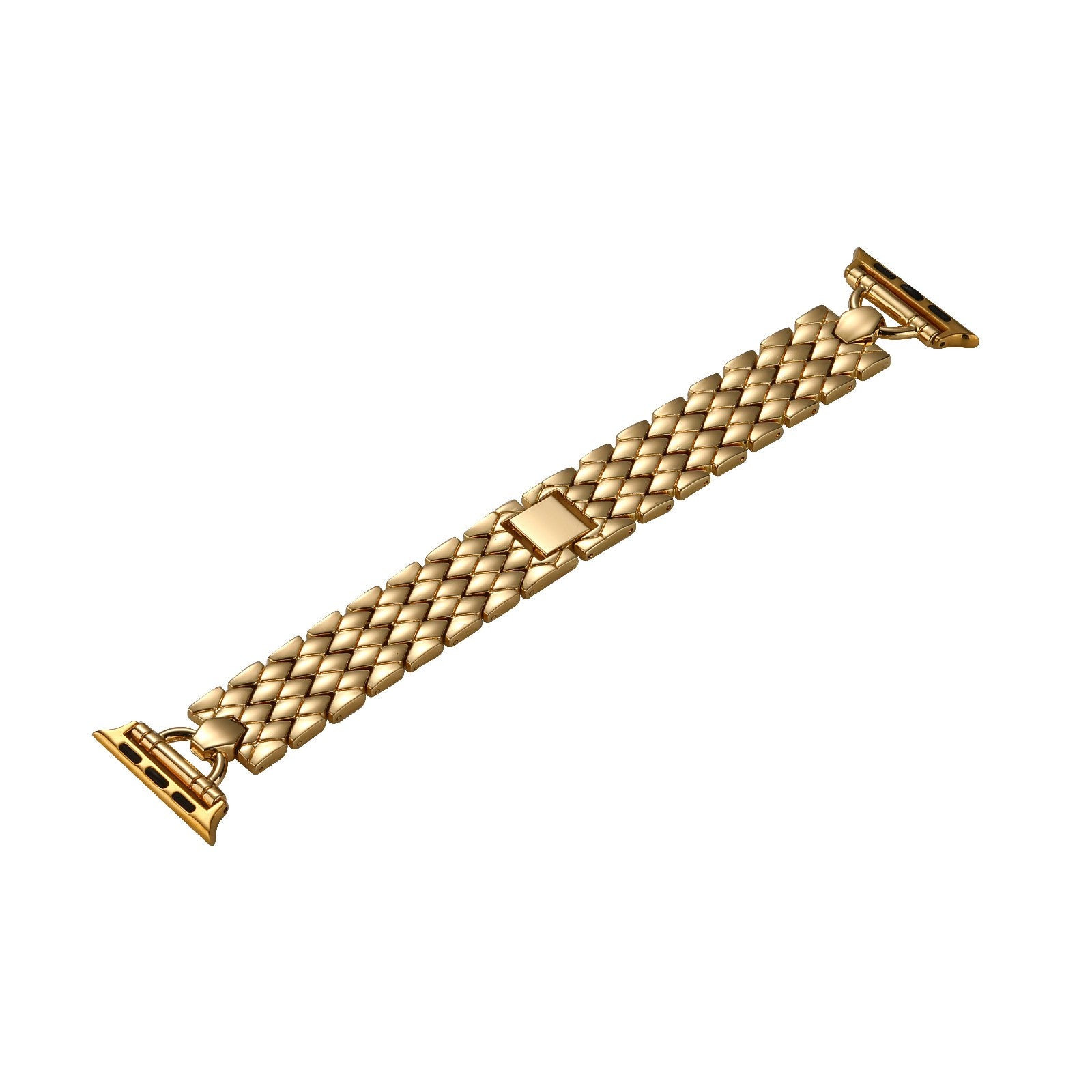 For Apple Watch Series 9 8 7 41mm 6 5 4 SE (2023) SE (2022) SE 40mm 3 2 1 38mm Rhombus Bracelet Smart Watch Band Zinc Alloy Wrist Strap Replacement