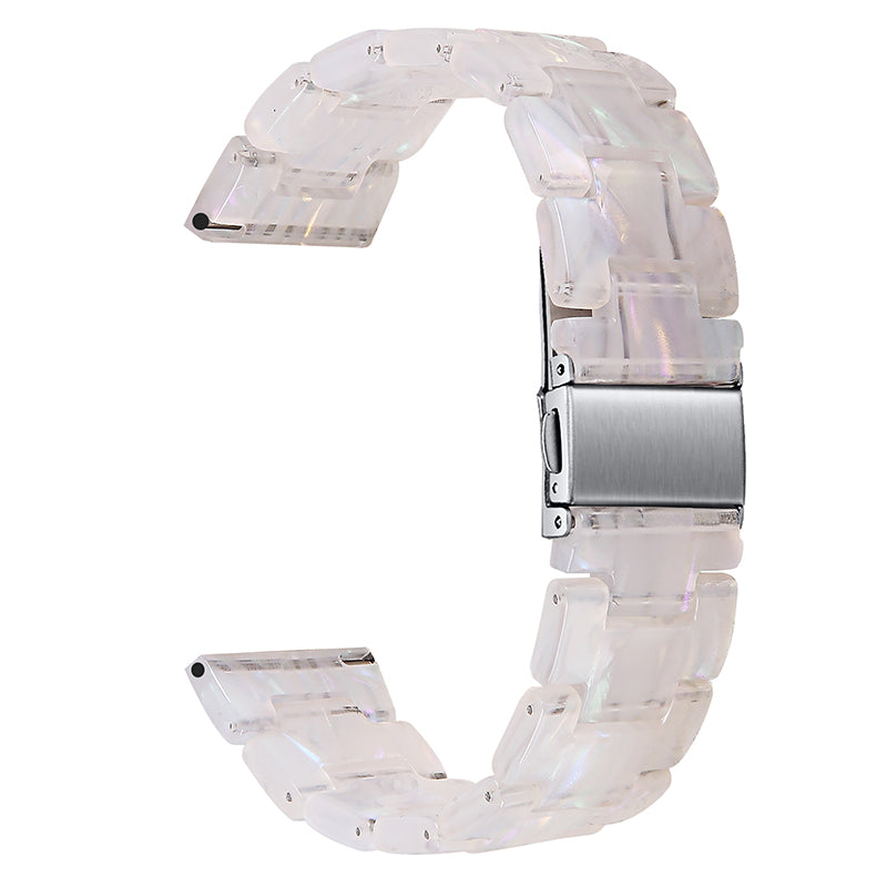 For Fossil Gen5 Carlyle Gen 5 Julianna Gen 5 Garrett Gen 5 Carlyle HR 22mm Resin Bracelet Wristband 3 Beads Strap Replacement