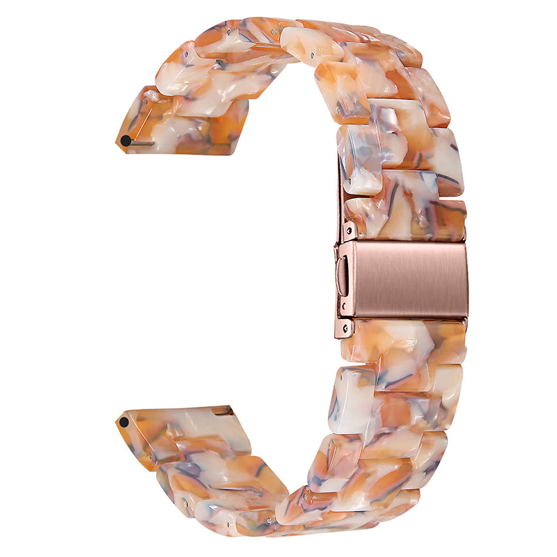 For Fossil Gen5 Carlyle Gen 5 Julianna Gen 5 Garrett Gen 5 Carlyle HR 22mm Resin Bracelet Wristband 3 Beads Strap Replacement