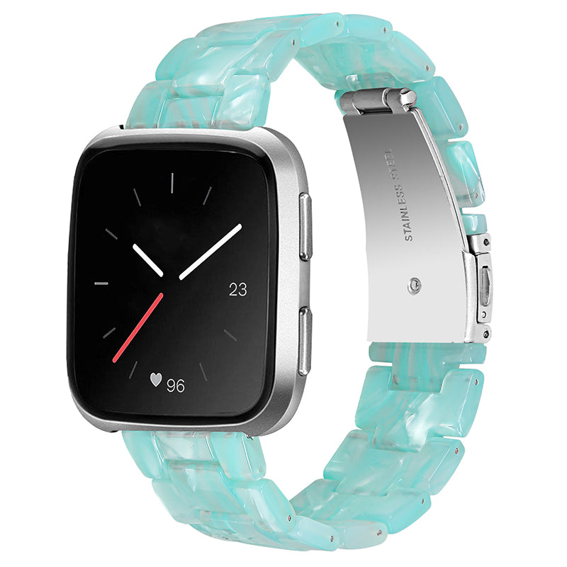 For Fitbit Versa 2 Versa Versa Lite Versa SE Resin Wristband Stainless Steel Buckle Sport Watch Band