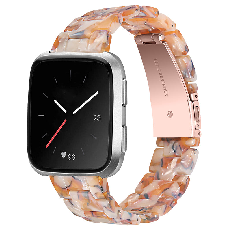 For Fitbit Versa 2 Versa Versa Lite Versa SE Resin Wristband Stainless Steel Buckle Sport Watch Band