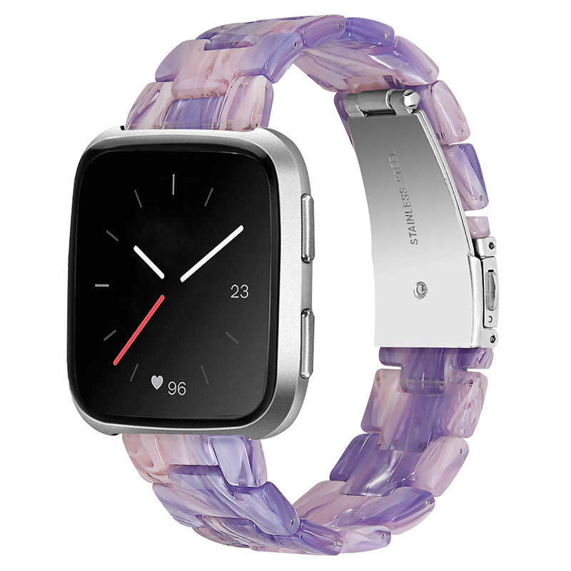 For Fitbit Versa 2 Versa Versa Lite Versa SE Resin Wristband Stainless Steel Buckle Sport Watch Band