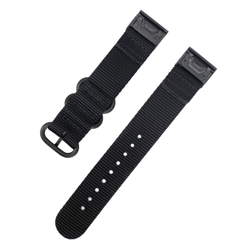 For Garmin Fenix 7 6 Pro Forerunner 935 945 22mm Nylon Smart Watch Strap Stainless Steel Three Loops Replacement Wrist Band