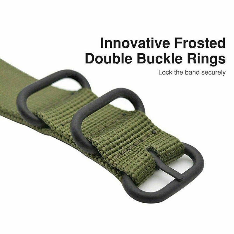 For Garmin Fenix 7 6 Pro Forerunner 935 945 22mm Nylon Smart Watch Strap Stainless Steel Three Loops Replacement Wrist Band