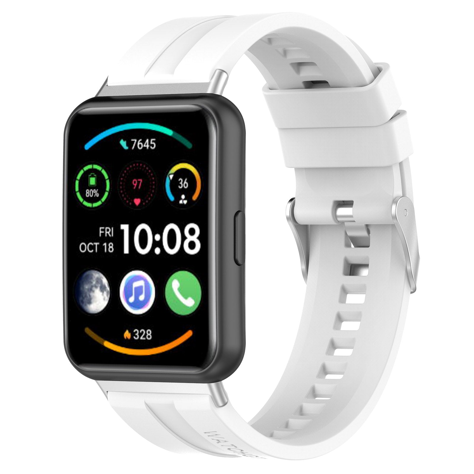 For Huawei Watch Fit 2 Quick Release Watch Strap Silicone Wrist Band Sports Watch 20mm Watchband with Buckle