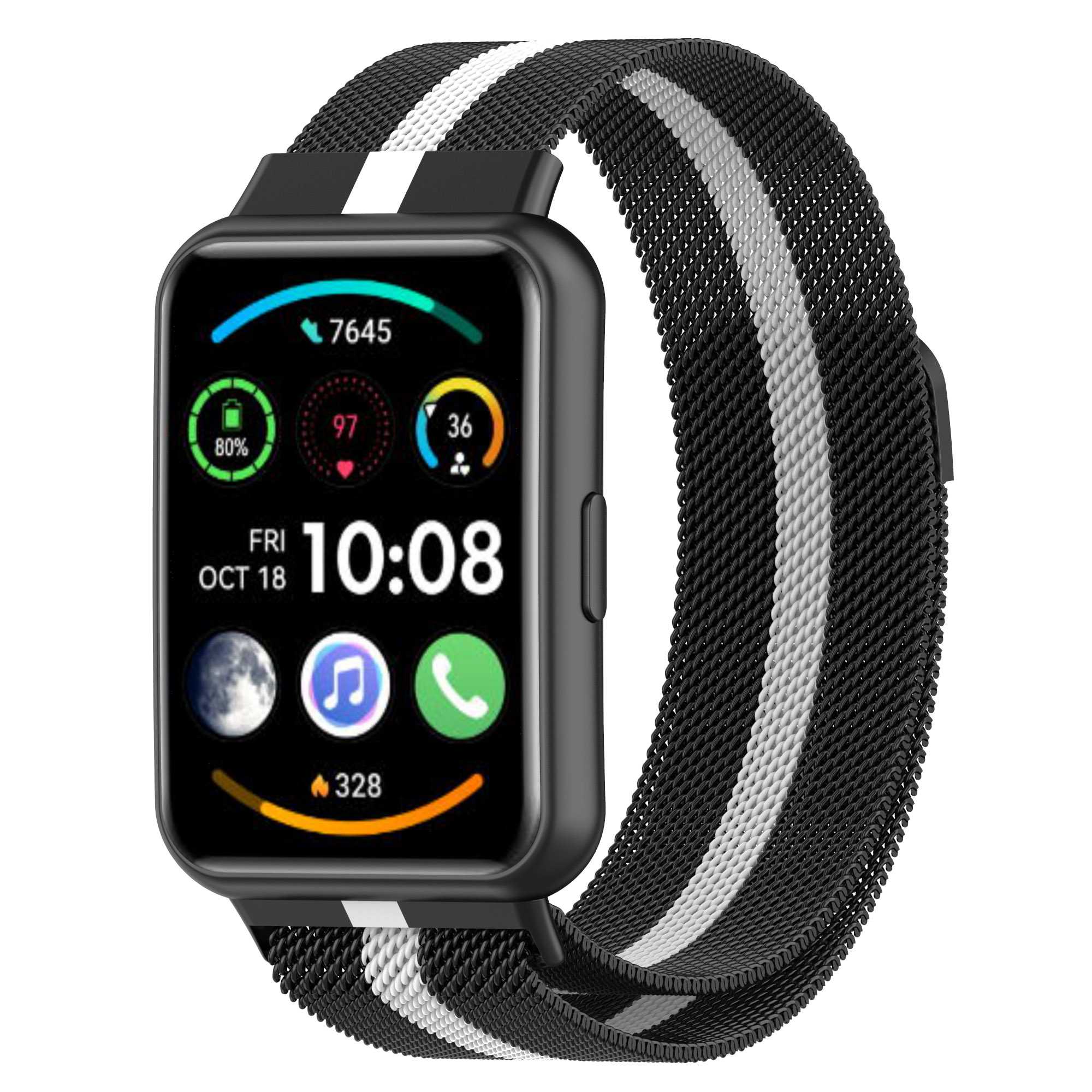 Metal Smart Watch Strap for Huawei Watch Fit 2 Adjustable Milanese Watchband Replacement Part