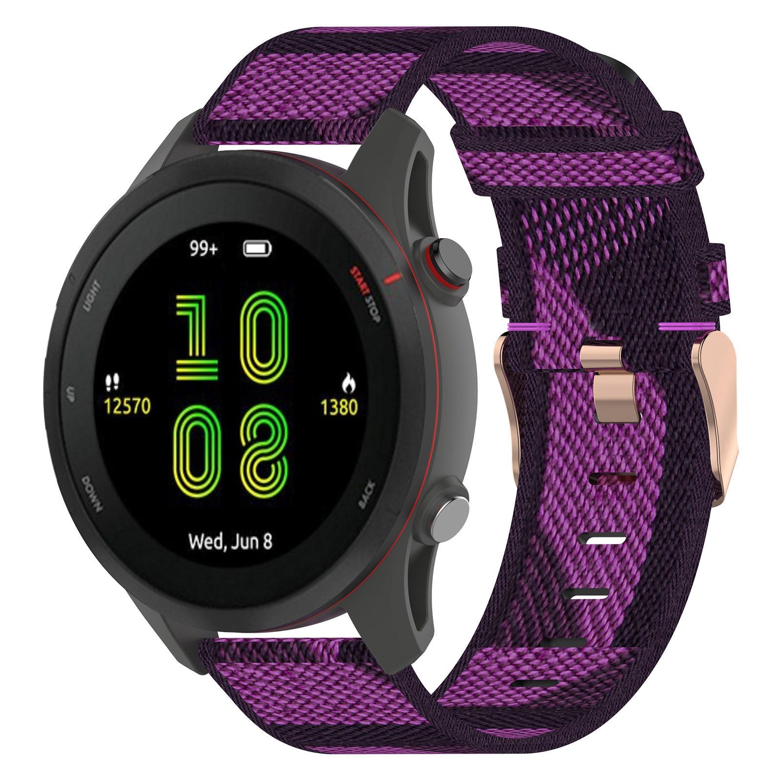 For Garmin Venu Sq Venu 2 Plus Huawei Watch GT 2 42mm GT 3 Pro 43mm Universal Watch Strap 20mm Nylon Watch Band Replacement Watchband with Buckle