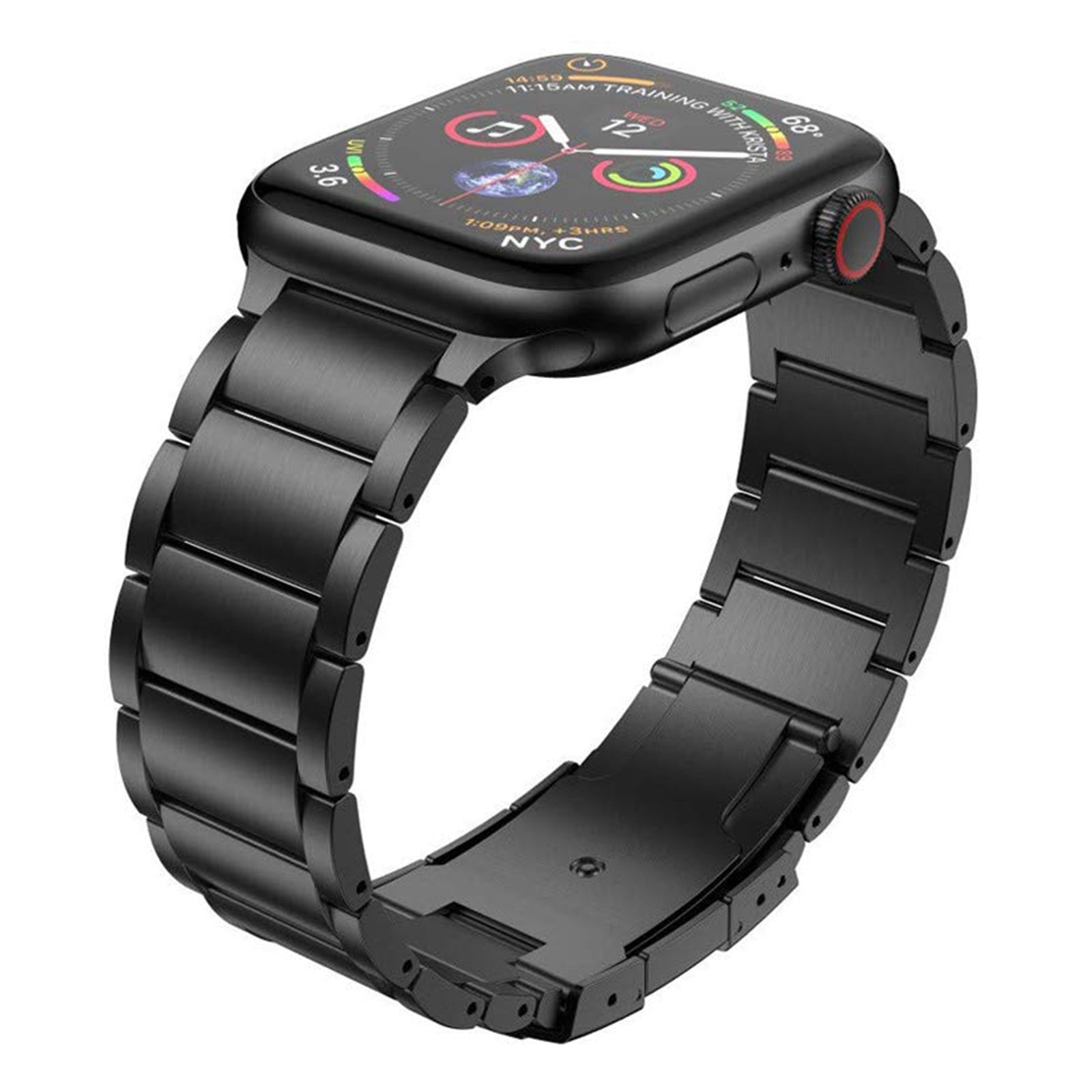 JLT For Apple Watch Ultra 2 49mm Series 9 45mm SE (2023) 44mm Ultra 49mm 8 7 45mm 6 5 4 SE (2022) SE 44mm 3 2 1 42mm Replacement Watch Strap Titanium Steel Ultra-light Wristband