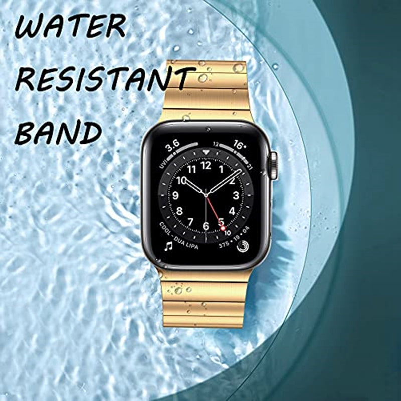 JLT For Apple Watch Series 9 8 7 41mm 6 5 4 SE (2023) SE (2022) SE 40mm 3 2 1 38mm Replacement Watch Strap Stainless Steel Buckle Design Watch Band