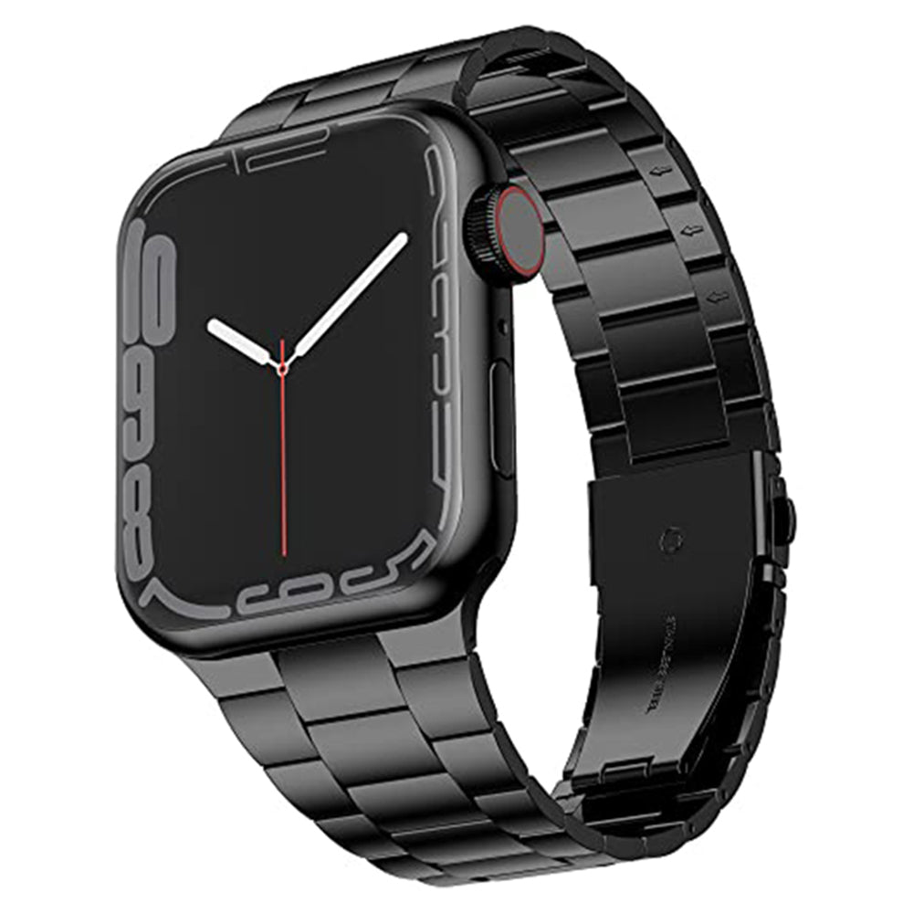 JLT For Apple Watch Ultra 2 49mm Series 9 45mm SE (2023) 44mm Ultra 49mm 8 7 45mm 6 5 4 SE (2022) SE 44mm 3 2 1 42mm Ultra Thin Watch Band Stainless Steel Replacement Wrist Strap