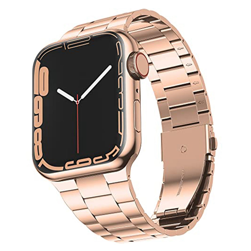 JLT For Apple Watch Ultra 2 49mm Series 9 45mm SE (2023) 44mm Ultra 49mm 8 7 45mm 6 5 4 SE (2022) SE 44mm 3 2 1 42mm Ultra Thin Watch Band Stainless Steel Replacement Wrist Strap