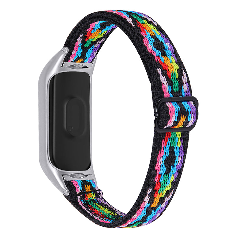 For Xiaomi Mi Band 3 4 Nylon Braided Watch Strap Replacement Adjustable Elastic Wrist Band