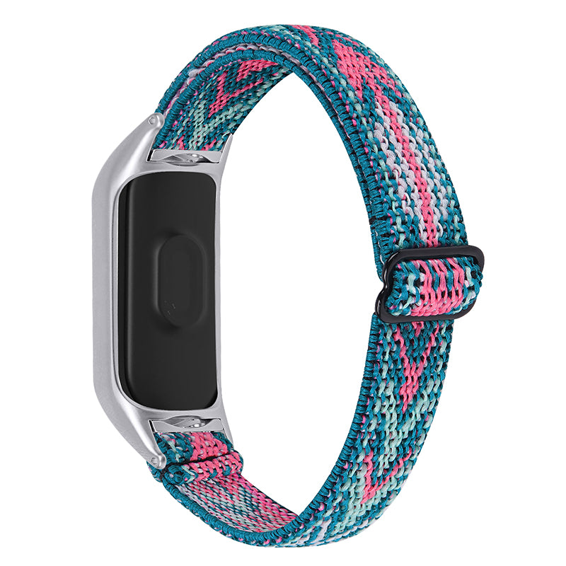 For Xiaomi Mi Band 3 4 Nylon Braided Watch Strap Replacement Adjustable Elastic Wrist Band