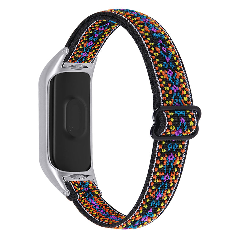 For Xiaomi Mi Band 5 6 Elastic Watch Band Nylon Braided Adjustable Wrist Strap Replacement
