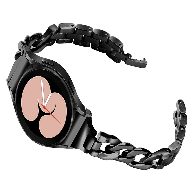 For Samsung Galaxy Watch4 Active 40mm 44mm Watch4 Classic 42mm 46mm Classical Chain Smartwatch Band Stainless Steel Bracelet Replacement Strap