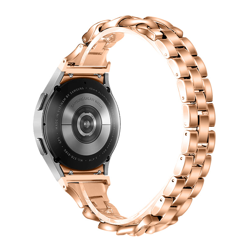 For Samsung Galaxy Watch4 Active 40mm 44mm Watch4 Classic 42mm 46mm Classical Chain Smartwatch Band Stainless Steel Bracelet Replacement Strap