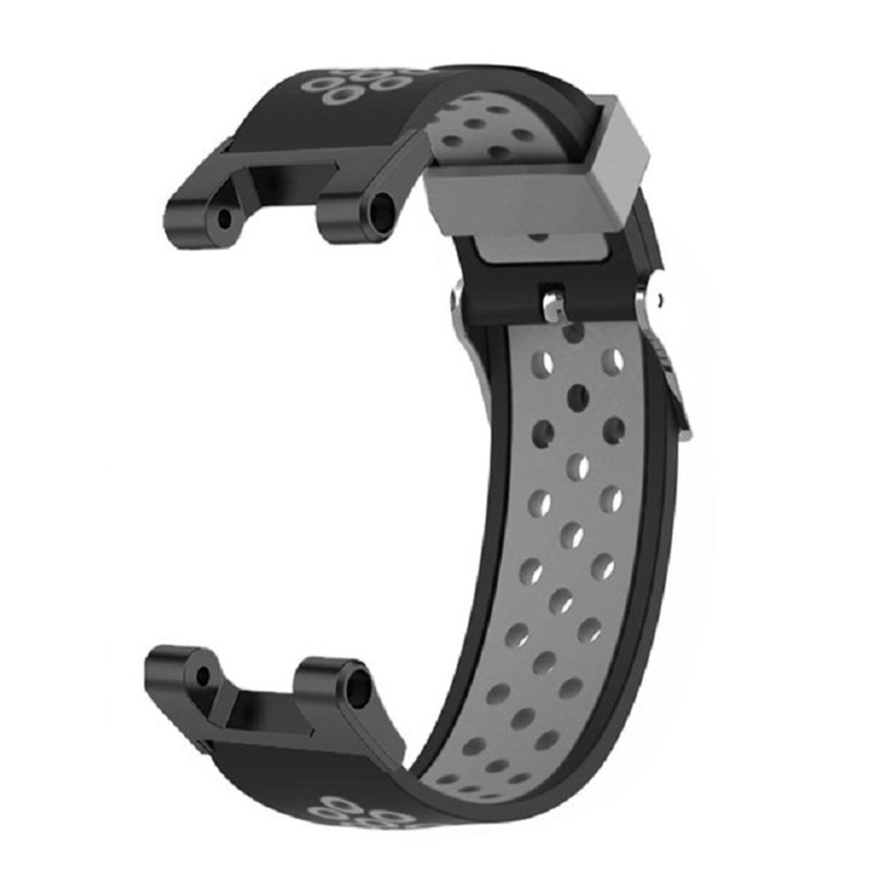 For Huami Amazfit T-Rex T-Rex Pro Ares Dual-Color 22mm Watch Band Silicone Watch Strap Replacement Watchband with Multi-Hole Design