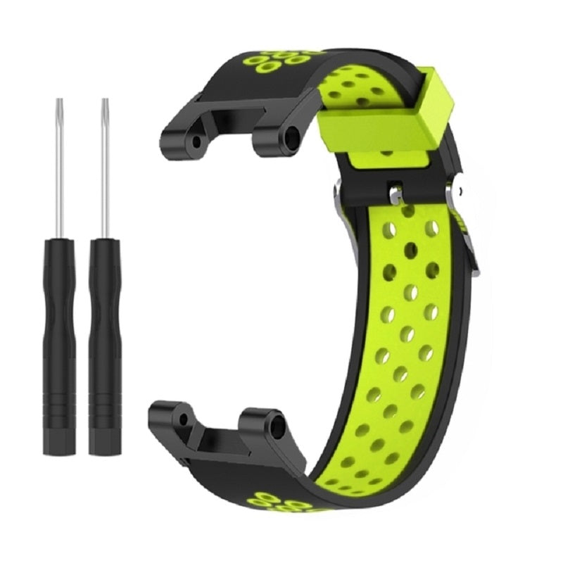 For Huami Amazfit T-Rex T-Rex Pro Ares Dual-Color 22mm Watch Band Silicone Watch Strap Replacement Watchband with Multi-Hole Design
