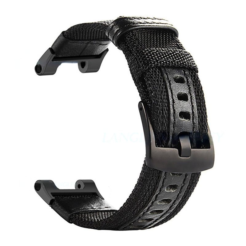 For Huami Amazfit T-Rex T-Rex Pro Ares Watch Strap with Buckle Nylon+Leather Watch Band Universal 22mm Quick Release Watchband