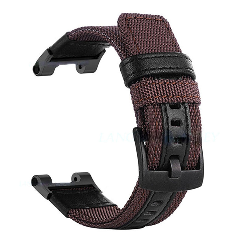 For Huami Amazfit T-Rex T-Rex Pro Ares Watch Strap with Buckle Nylon+Leather Watch Band Universal 22mm Quick Release Watchband