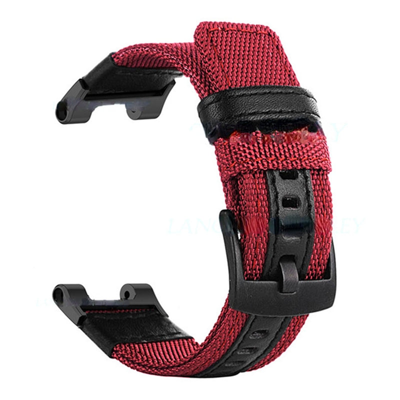 For Huami Amazfit T-Rex T-Rex Pro Ares Watch Strap with Buckle Nylon+Leather Watch Band Universal 22mm Quick Release Watchband