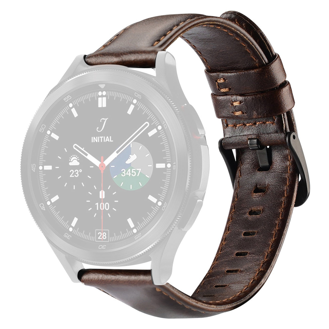 DUX DUCIS For Samsung Galaxy Watch3 41mm Watch 6 40mm 44mm Watch6 Classic 43mm 47mm PU Leather Watch Strap 20mm Replacement Business Bands Wristband