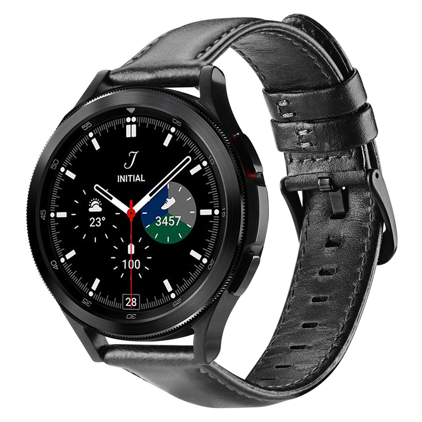 DUX DUCIS For Samsung Galaxy Watch3 41mm Watch 6 40mm 44mm Watch6 Classic 43mm 47mm PU Leather Watch Strap 20mm Replacement Business Bands Wristband