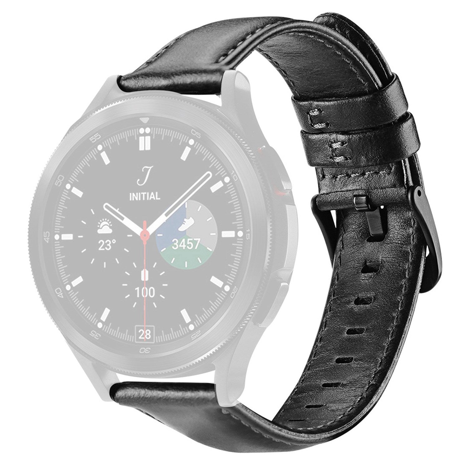 DUX DUCIS For Samsung Galaxy Watch3 45mm Huawei Watch GT 3 46mm GT 3 Pro 46mm Stainless Steel Leather Watch Strap 22mm Replacement Wrist Band