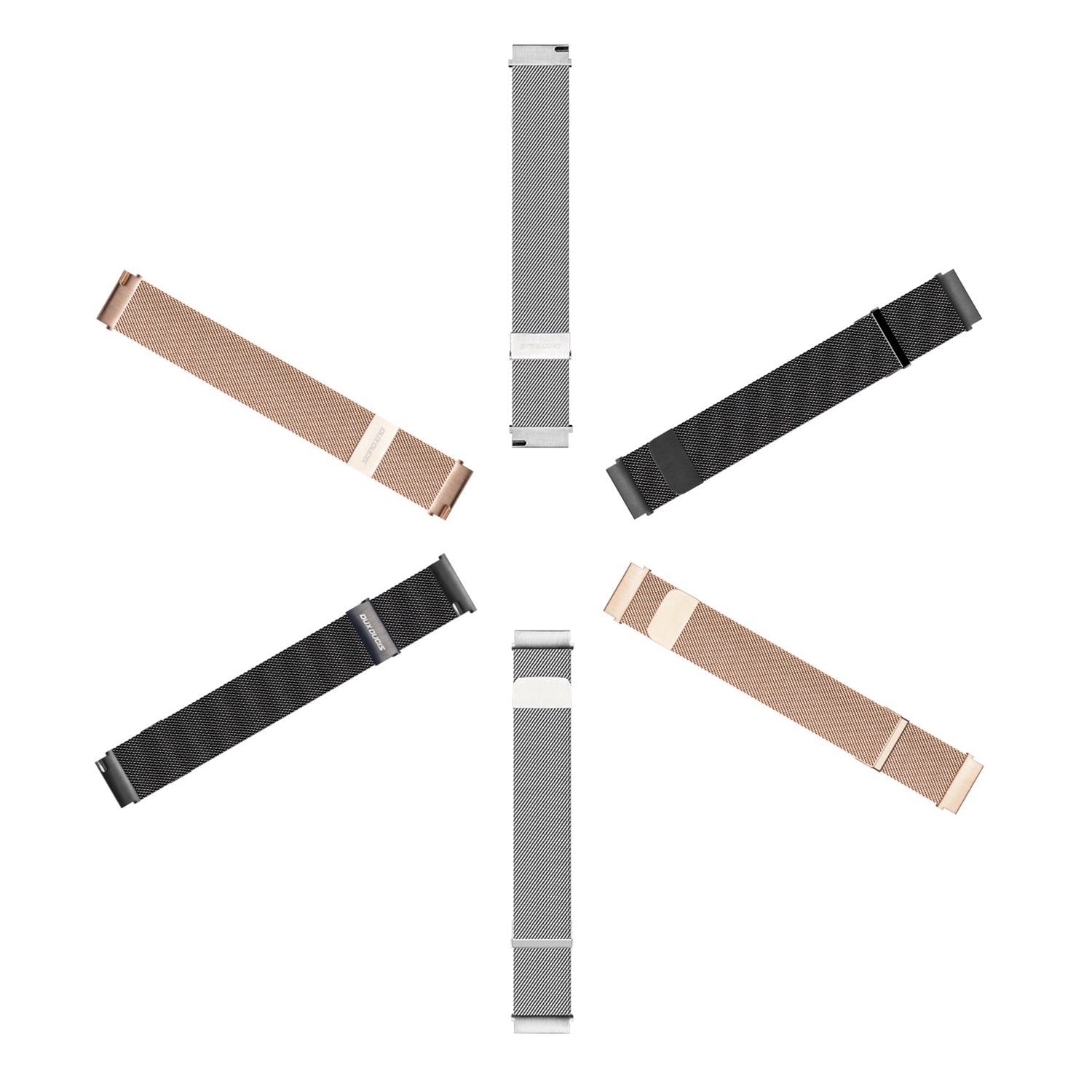 DUX DUCIS 22mm Magnetic Watch Band for Samsung Galaxy Watch3 45mm Huawei Watch GT 3 46mm GT 3 Pro 46mm Stainless Steel Alloy Milanese Watch Strap