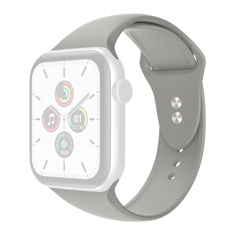 For Apple Watch Series 9 8 7 41mm 6 5 4 SE (2023) SE(2022) SE 40mm 3 2 1 38mm Smart Watch Silicone Strap Watchband Replacement with Double Buttons Buckle Size L