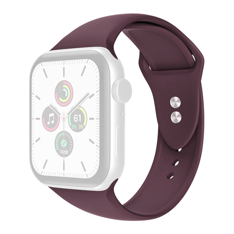 For Apple Watch Series 9 8 7 41mm 6 5 4 SE (2023) SE(2022) SE 40mm 3 2 1 38mm Smart Watch Silicone Strap Watchband Replacement with Double Buttons Buckle Size L